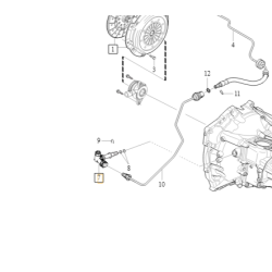 VOLVO V40 V40CC odpowietrznik sprzegla OE
