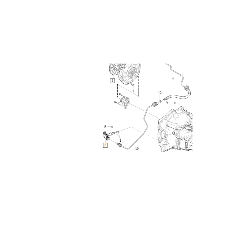 VOLVO V40 V40CC odpowietrznik sprzegla OE