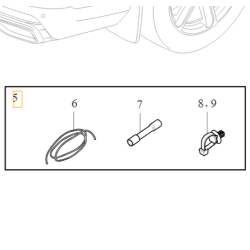 VOLVO S60 V60 S90 V90 XC60 XC90 II zestaw naprawczy wiazki hamulca elekt OE