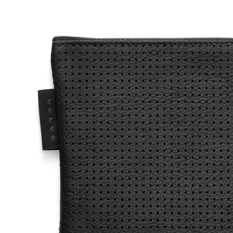 VOLVO skorzana torba etui torebka czarna kabel przewod zestaw prezent OE