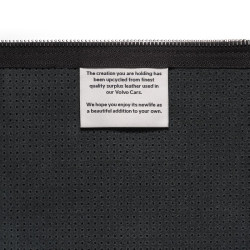 VOLVO skorzana torba etui torebka czarna kabel przewod zestaw prezent OE