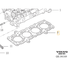 VOLVO C30 S40 V50 oryginalna uszczelka glowicy 1.6 16V OE