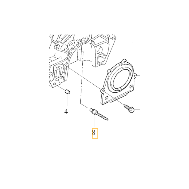 VOLVO zaslepka bloku...