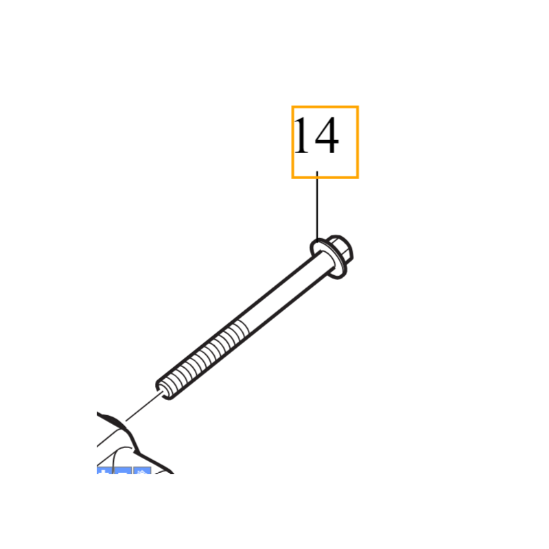 VOLVO oryginalna sruba M7x70 2.0D 2.4D OE 987736