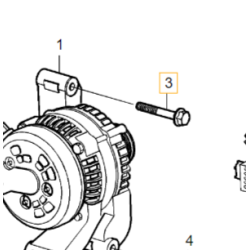 VOLVO C30 S40 V50 sruba alternatora napinacza M8x70x74 OE