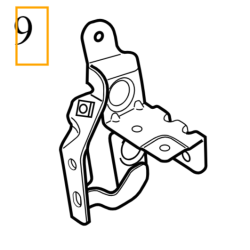 VOLVO C40 XC40 wspornik karoseryjny prawy blotnik OE