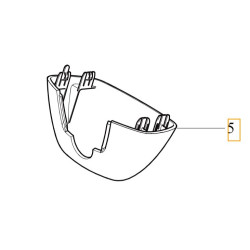 VOLVO XC90 II obudowa lusterka wewnetrznego pokrywa stopy OE