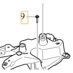 VOLVO S60 V60 S90 V90 C40 XC40 XC60 XC90 II sruba wspornika blotnika OE