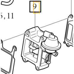 VOLVO V40 S40 V50 S60 V60 S80 V70 XC60 XC70 przepustnica zawor EGR OE