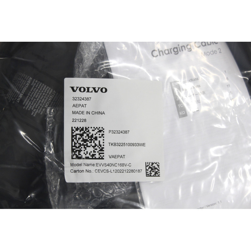VOLVO C40 XC40 EV przewod do ladowania samochodu 6m USA OE