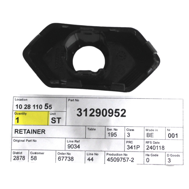 VOLVO V40CC lewy uchwyt koszyk czujnika parkowania przod w kratce OE