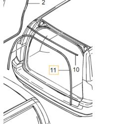 VOLVO V70 XC70 uszczelka klapy bagaznika OE