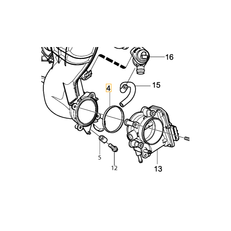 VOLVO V70 S80 XC60 XC70 XC90 uszczelka przepustnicy kolektor 3.2 OE