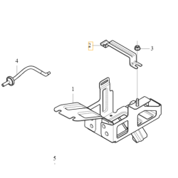 VOLVO S60 V60 V70 S80 XC60 XC70 wspornik mocowanie akumulatora startstop OE