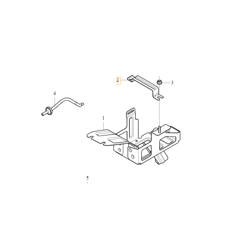 VOLVO S60 V60 V70 S80 XC60 XC70 wspornik mocowanie akumulatora startstop OE