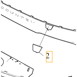 VOLVO V90CC zaslepka haka holowniczego tyl do lakierowania OE