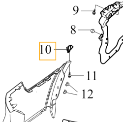 VOLVO S90 S90L V90 V90CC prawy wspornik mocowanie spinka zderzaka tyl OE