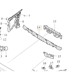 VOLVO V90 V90CC absorber slizg mocowanie wspornik zderzaka tyl OE