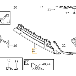 VOLVO XC60 II dolna srodkowa atrapa kratka zderzaka R-Design OE