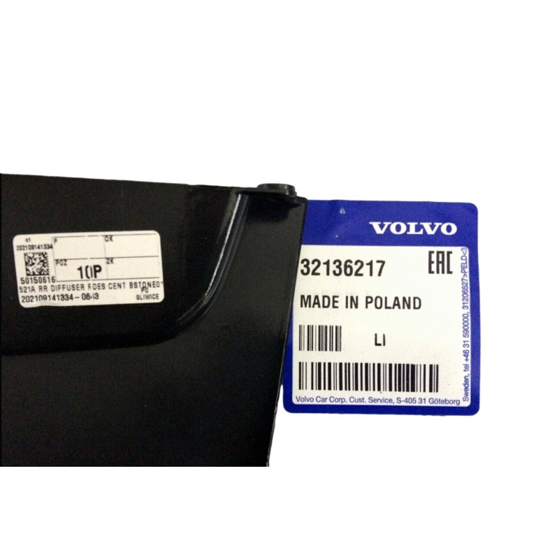 VOLVO XC60 II listwa nakladka srodek dyfuzora zderzak tyl R-Design OE