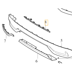 VOLVO XC60 II wspornik mocowanie spoilera dyfuzora zderzak tyl OE