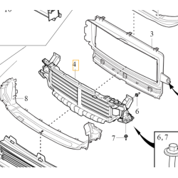 VOLVO XC60 II gorna zaluzja aktywna prowadnica powietrza wspornik pas OE