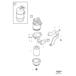 VOLVO S60 V60 S80 V70 XC60 XC70 obudowa filtra paliwa diesel D3 D4 D5 OE