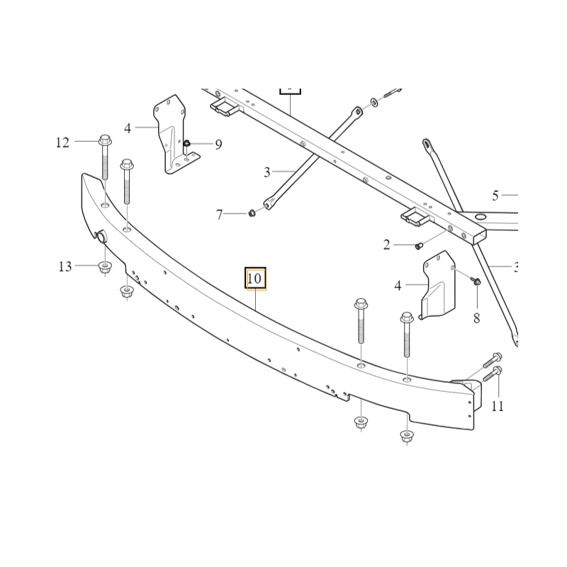 VOLVO XC60 II belka wzmocnienie zderzaka przod OE