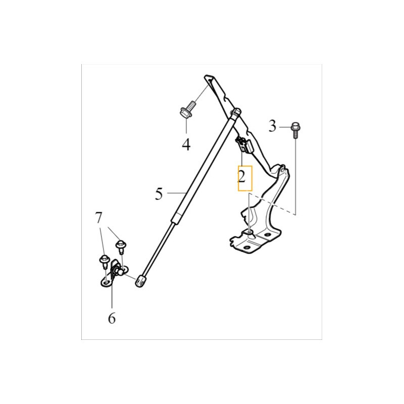 VOLVO XC40 C40  lewy zawias maski oryginal nowy OE