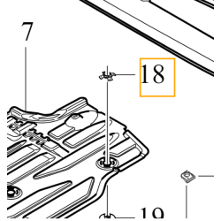VOLVO S60 V60 S90 V90 XC40 XC60 II spinka podkladka oslony dolnej OE