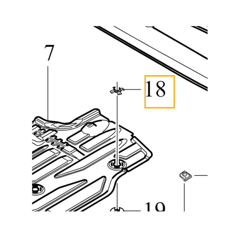 VOLVO S60 V60 S90 V90 XC40 XC60 II spinka podkladka oslony dolnej OE