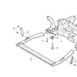 VOLVO XC40 lewy wspornik mocowanie belki silnika zawieszenia OE