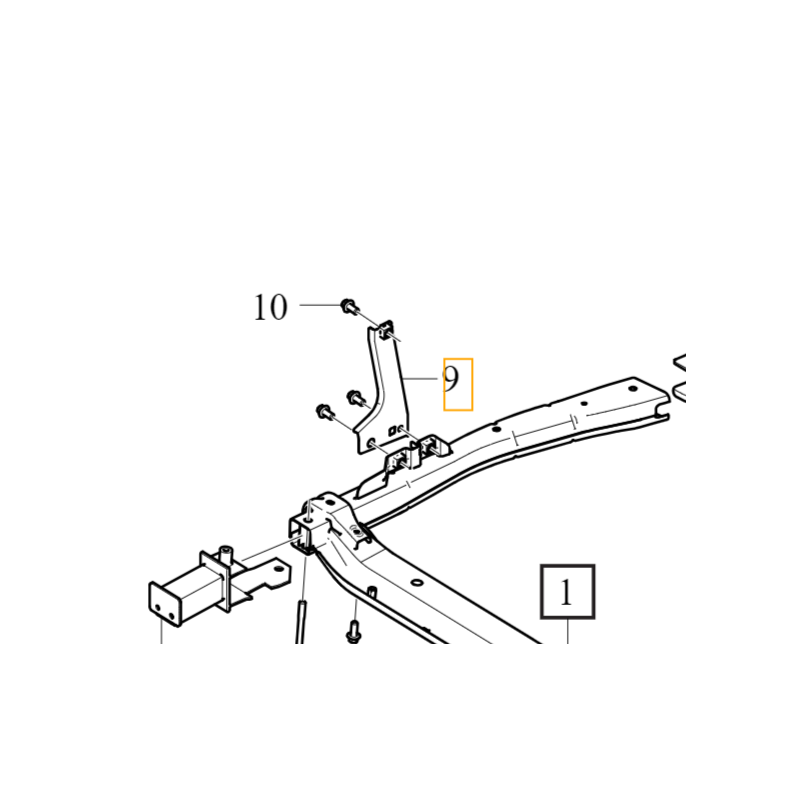 VOLVO XC40 prawy wspornik mocowanie belki silnika zawieszenia HYB OE