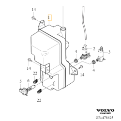 VOLVO XC40 zbiorniczek plynu do spryskiwaczy nowy OE
