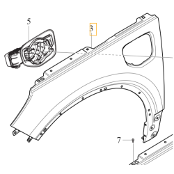 VOLVO C40 XC40 Plug-In oryginalny blotnik lewy przod nowy gniazdo OE