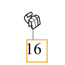 VOLVO oryginalny wspornik przewodu linki maski OE 30624550