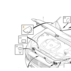 VOLVO S60 III V60 V60CC II listwa nakladka zaslepka blotnika przod OE