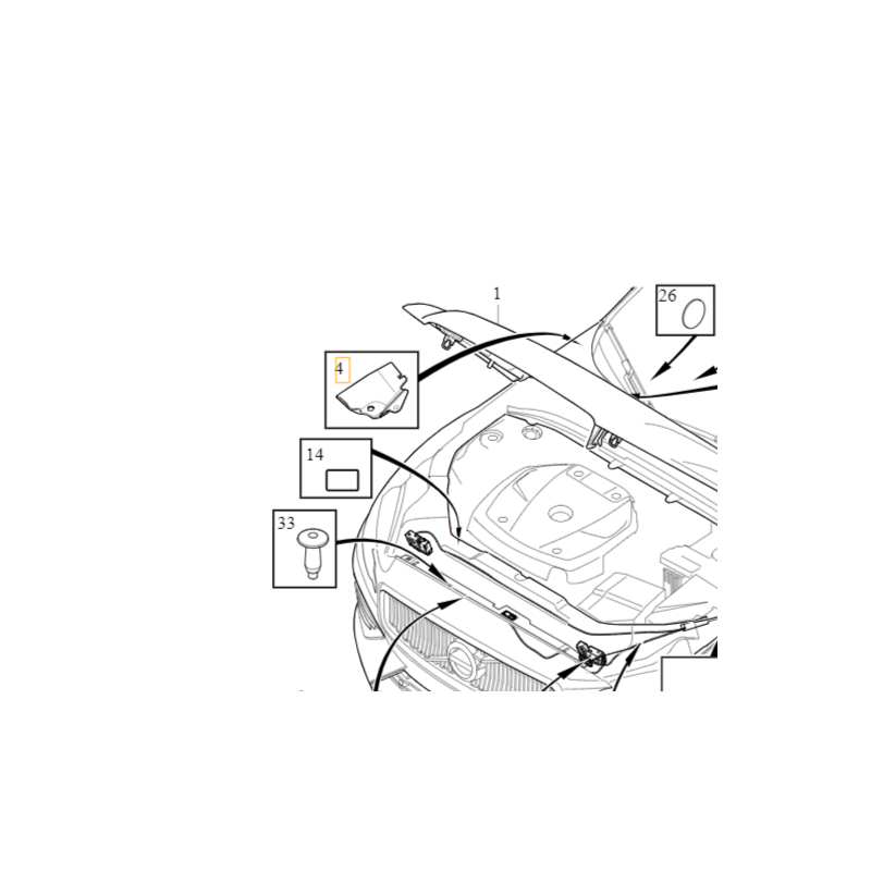 VOLVO S60 III V60 V60CC II listwa nakladka zaslepka blotnika przod OE