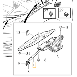 VOLVO S60 III V60 V60CC II silownik sprezyna gazowa maski silnika OE