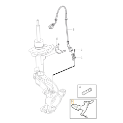 VOLVO S60 V60 S80 uchwyt nadkola ABS lewy przod OE