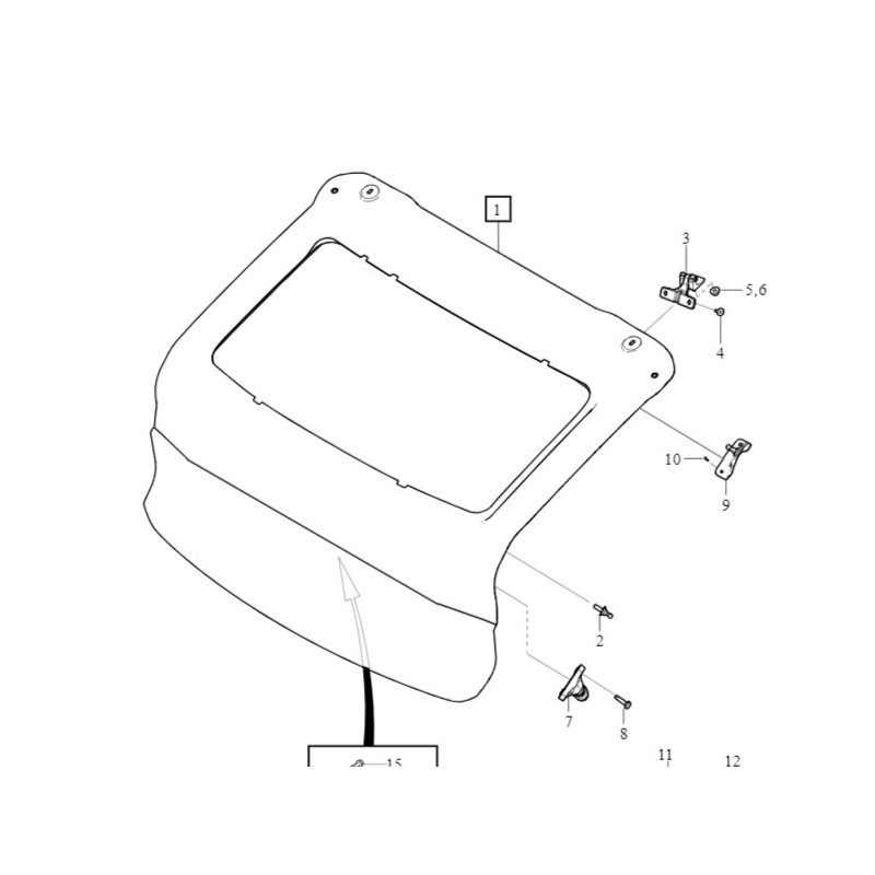 VOLVO C40 klapa bagaznika...