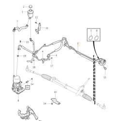 VOLVO XC60 I XC70 przewod wspomagania od zbiornika OE