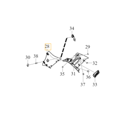 VOLVO XC90 II lewy tylny slupek D poszycie wewnetrzne tapicerka OE