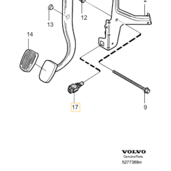 VOLVO S60 V70 XC70 AWD czujnik swiatel stop czujnik pedal hamulca OE