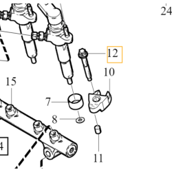VOLVO C30 S40 V50 V40 S60 V60 S80 V70 sruba M8x55 stopki wtrysku 1.6D OE