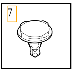VOLVO EX30 spinka klips nakladki progu podszybia oslony zderzaka 8mm OE