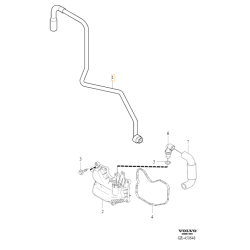 VOLVO C30 S40 V50 przewod odmy odpowietrzenia 1.8, 2.0 16V OE