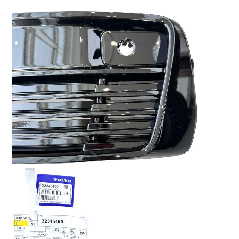 VOLVO XC90 II Plug-In lewa kratka zderzak przod czarny polysk R-Design OE