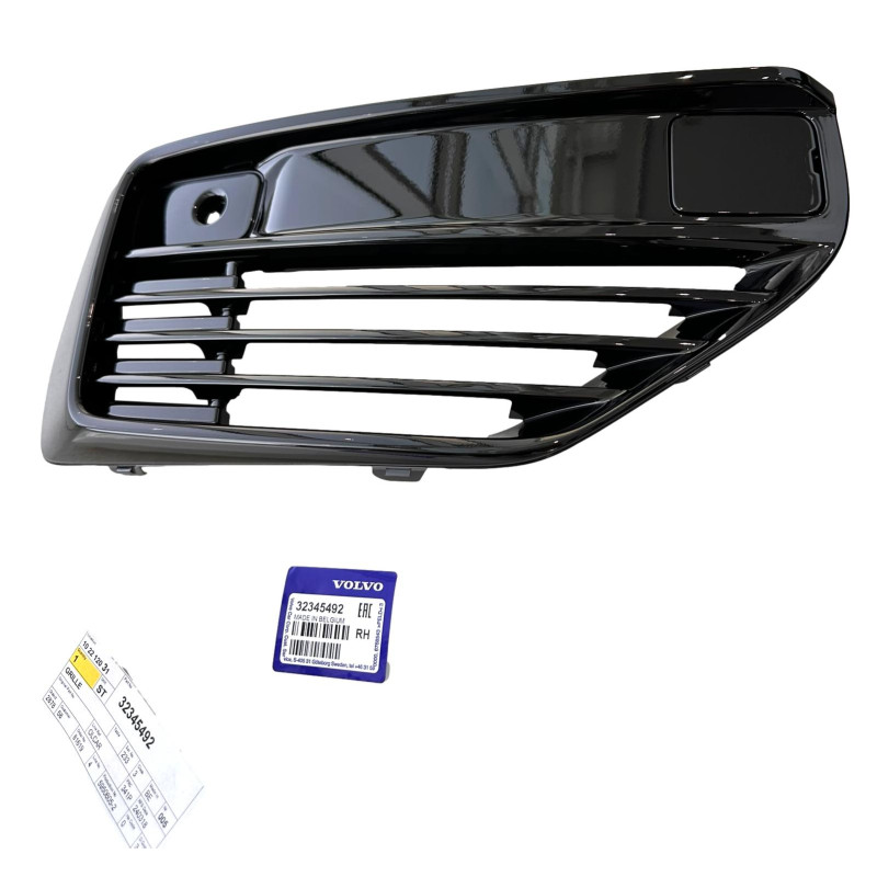 VOLVO XC90 II Plug-In prawa kratka zderzak przod czarny polysk R-Design OE