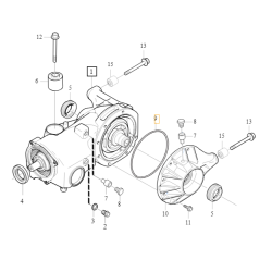 VOLVO  XC60 XC90I S80 V70 S60 V60 XC70 uszczelniacz tylnego mostu OE